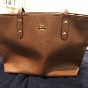Authentic COACH City Tote Bag in Coated Canvas